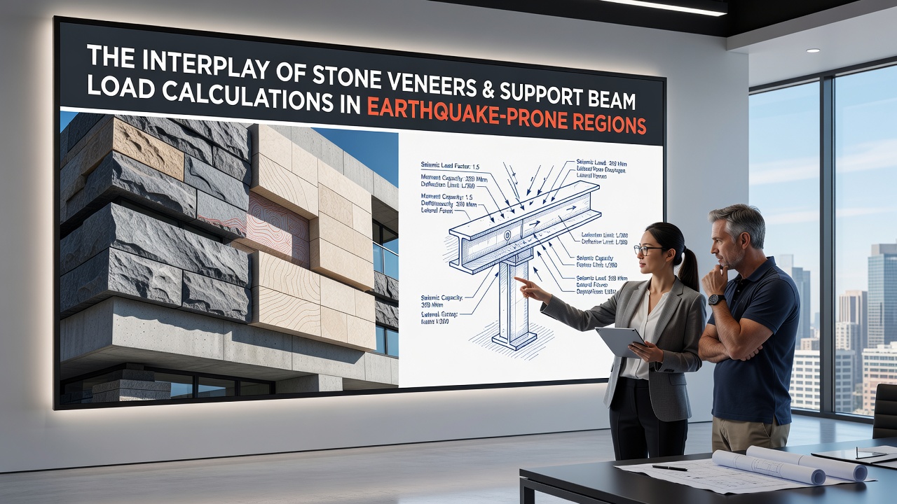 The Interplay of Stone Veneers and Support Beam Load Calculations in Earthquake-Prone Regions